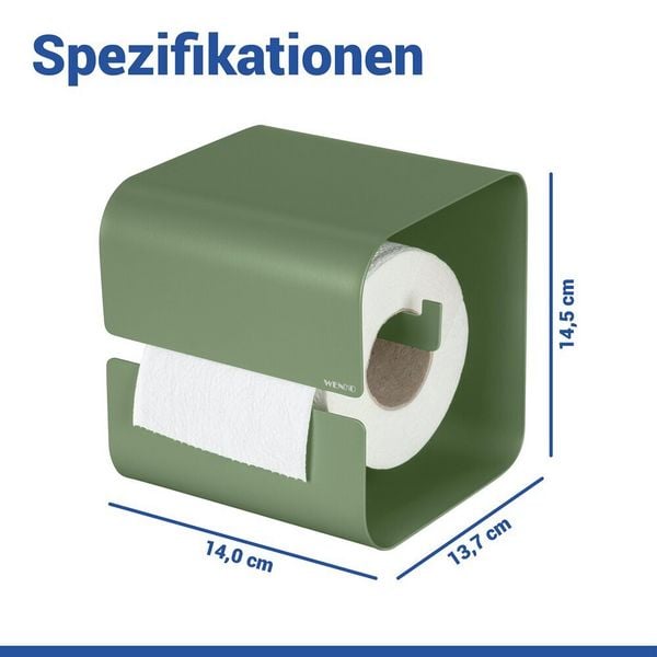 Produktbild: Turbo-Loc&reg; Toilettenpapierhalter Mod. Lizan Gr&uuml;n, Befestigen ohne Bohren