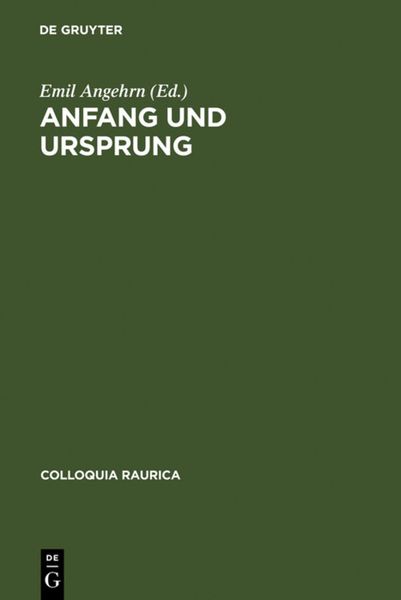 Produktbild: Anfang und Ursprung