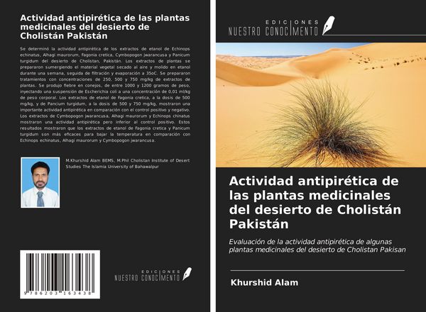 Produktbild: Actividad antipir&eacute;tica de las plantas medicinales del desierto de Cholist&aacute;n Pakist&aacute;n