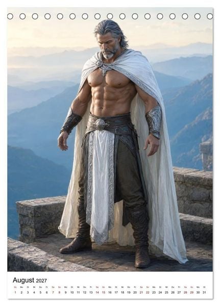 Produktbild: Mysthische M&auml;nner Fantasy (Tischkalender 2027 DIN A5 hoch), CALVENDO Monatskalender
