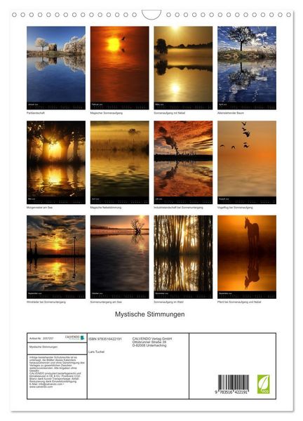 Produktbild: Mystische Stimmungen (Wandkalender 2026 DIN A3 hoch), CALVENDO Monatskalender
