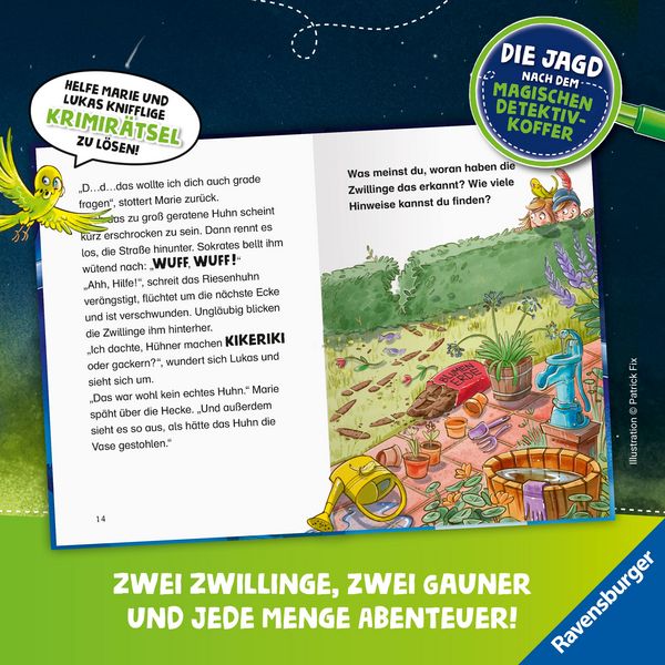 Produktbild: Die Jagd nach dem magischen Detektivkoffer, Band 3 - H&uuml;hnerdieb gesucht!