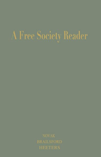 Produktbild: A Free Society Reader