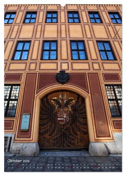 Produktbild: Schwabenmetropole Augsburg (hochwertiger Premium Wandkalender 2026 DIN A2 hoch), Kunstdruck in Hochglanz