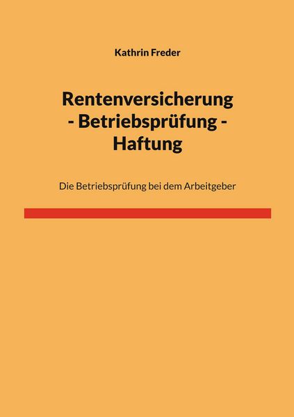 Produktbild: Rentenversicherung - Betriebspr&uuml;fung - Haftung