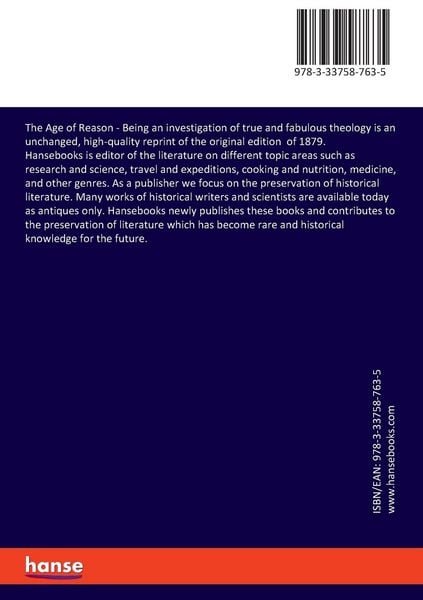 Produktbild: The Age of Reason