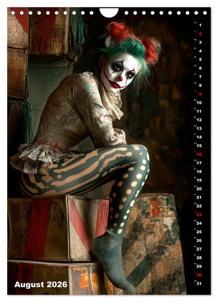 Produktbild: Clowngeschichten - Eine besondere Welt (Wandkalender 2026 DIN A4 hoch), CALVENDO Monatskalender
