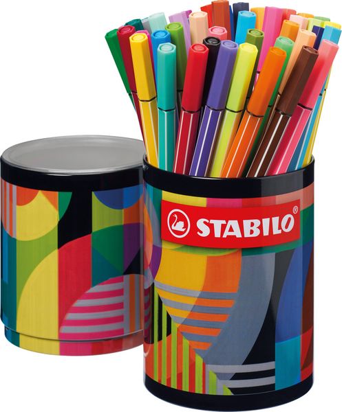 STABILO® Fasermaler Pen 68 Metalldose Arty, 45 Farben