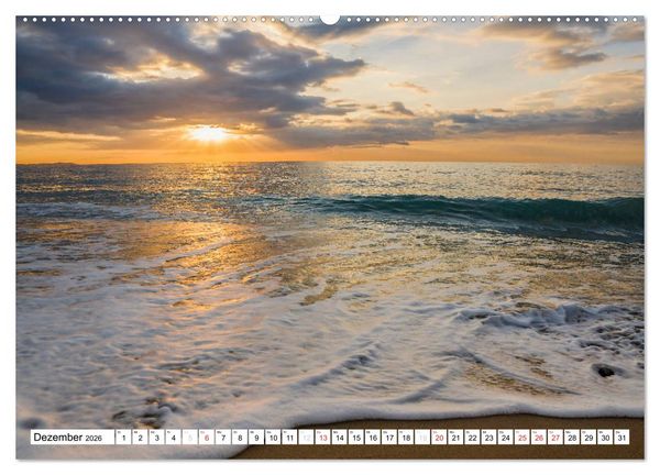 Produktbild: Miami Platja - Unvergessliche Meerblicke (hochwertiger Premium Wandkalender 2026 DIN A2 quer), Kunstdruck in Hochglanz
