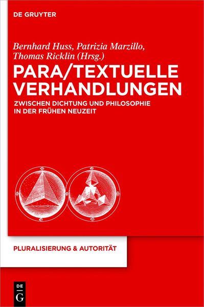 Produktbild: Para/Textuelle Verhandlungen zwischen Dichtung und Philosophie in der Fr&uuml;hen Neuzeit