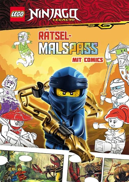 LEGO NINJAGO – Rätselmalspaß mit Comics, Taschenbuch von Ameet Verlag, AMEET sp. z o.o., 978-3-96080-461-1