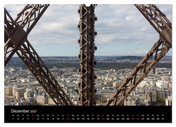 Produktbild: Eiffel Tower &ndash; Tour Eiffel &ndash; Eiffelturm &ndash; Paris 2027 (Wandkalender 2027 DIN A2 quer), CALVENDO Monatskalender