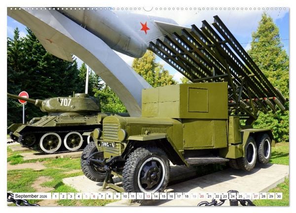 Produktbild: Stalinorgel und T-34 - Sowjetische Milit&auml;rhistorie (Wandkalender 2026 DIN A2 quer), CALVENDO Monatskalender