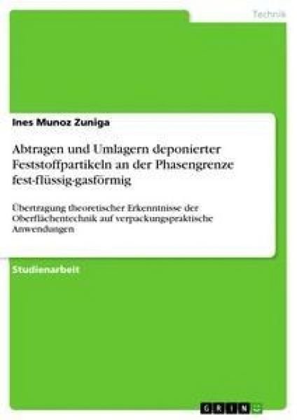 Produktbild: Abtragen und Umlagern deponierter Feststoffpartikeln an der Phasengrenze fest-fl&uuml;ssig-gasf&ouml;rmig