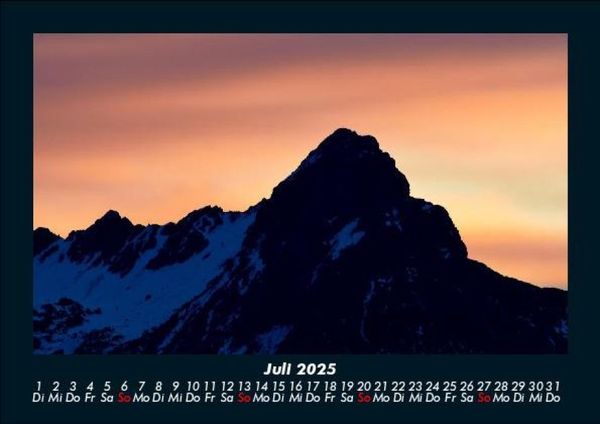 Produktbild: Bergige Welten 2025 Fotokalender DIN A5