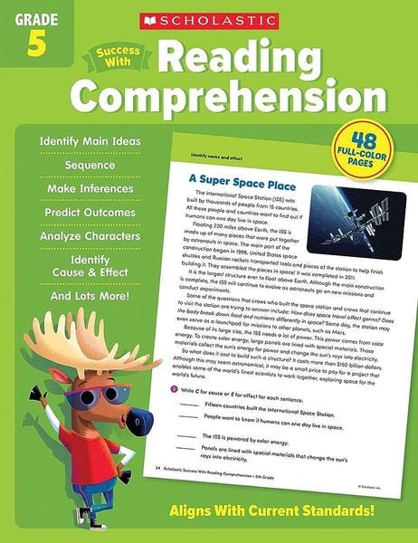 Produktbild: Scholastic Success with Reading Comprehension Grade 5 Workbook
