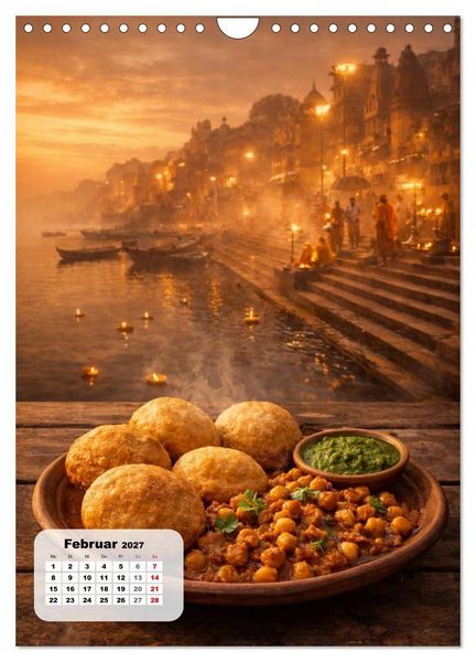 Produktbild: Indien - Eine Schlemmerreise durchs Land der Gew&uuml;rze (Wandkalender 2027 DIN A4 hoch), CALVENDO Monatskalender