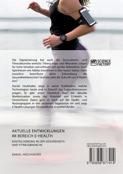 Produktbild: Aktuelle Entwicklungen im Bereich E-Health. Digitalisierung in der Gesundheits- und Fitnessbranche