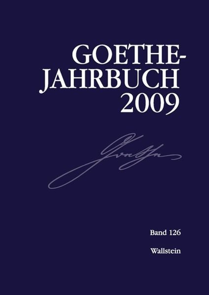 Produktbild: Goethe-Jahrbuch 126, 2009