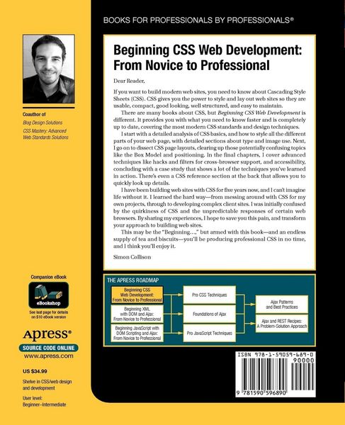Produktbild: Beginning CSS Web Development