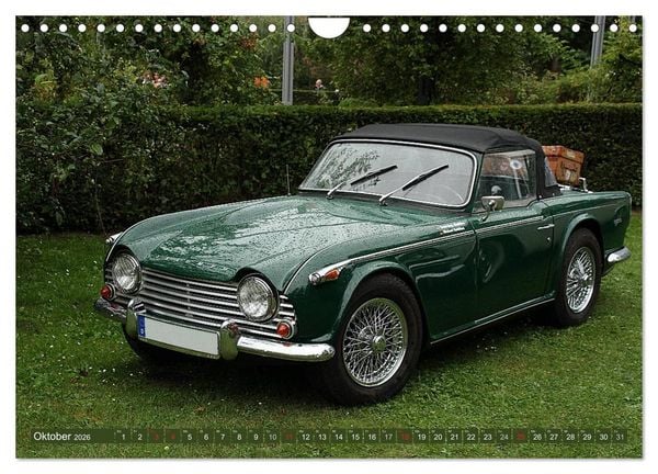 Produktbild: Oldtimer vergangenger Jahrzehnte (Wandkalender 2026 DIN A4 quer), CALVENDO Monatskalender