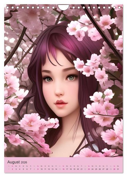 Produktbild: Japanische Kirschbl&uuml;ten - Portraits zum Tr&auml;umen (Wandkalender 2026 DIN A4 hoch), CALVENDO Monatskalender