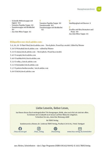 Produktbild: Scheinfasten - das 5-Tage-Programm