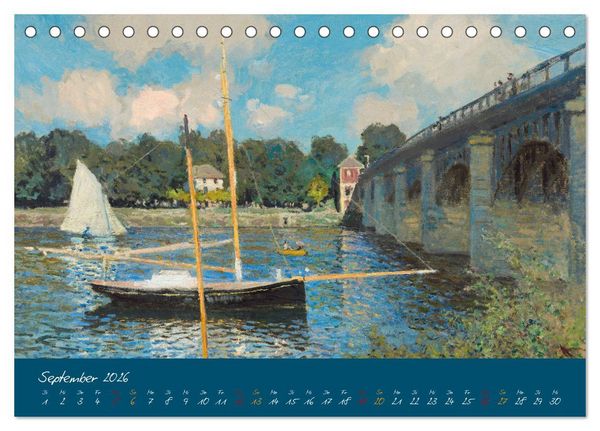Produktbild: Typisch Monet (Tischkalender 2026 DIN A5 quer), CALVENDO Monatskalender