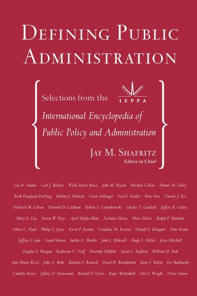 Produktbild: Defining Public Administration