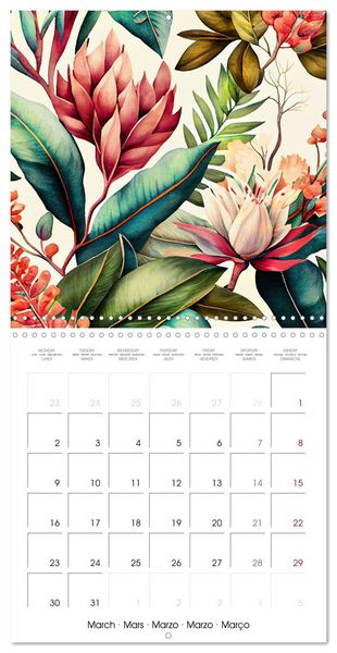 Produktbild: The Art of Botany (Wall Calendar 2026 12 &times; 12 Inch) CALVENDO 12 Month Wall Calendar