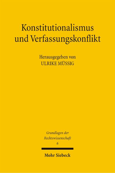 Produktbild: Konstitutionalismus und Verfassungskonflikt