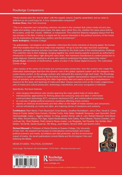 Produktbild: The Routledge Companion to Labor and Media