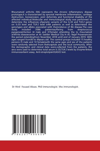 Produktbild: Association of Single Nucleotide Polymorphism of TLR-2 and IL-33 Gene