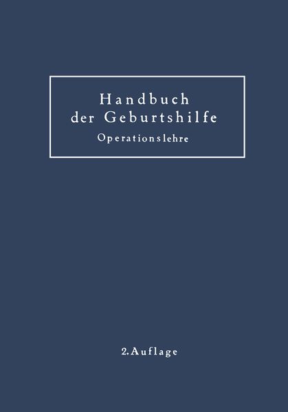 Produktbild: Geburtshilfliche Operationslehre