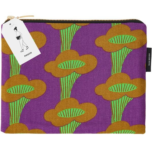 Produktbild: Pouch, Pfifferlinge, Violett, Neon, 17 x 23cm, 100% Baumwolle