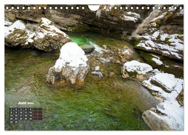 Produktbild: Winterzauber in der Breitachklamm bei Oberstdorf (Wandkalender 2026 DIN A4 quer), CALVENDO Monatskalender