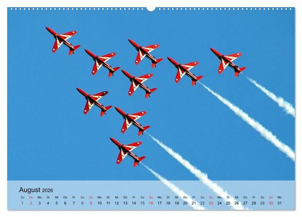 Produktbild: Flugschau in Reno (hochwertiger Premium Wandkalender 2026 DIN A2 quer), Kunstdruck in Hochglanz