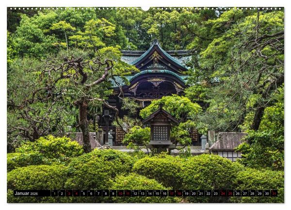 Produktbild: Kyotos Tempel - Bilder aus Japan (hochwertiger Premium Wandkalender 2026 DIN A2 quer), Kunstdruck in Hochglanz