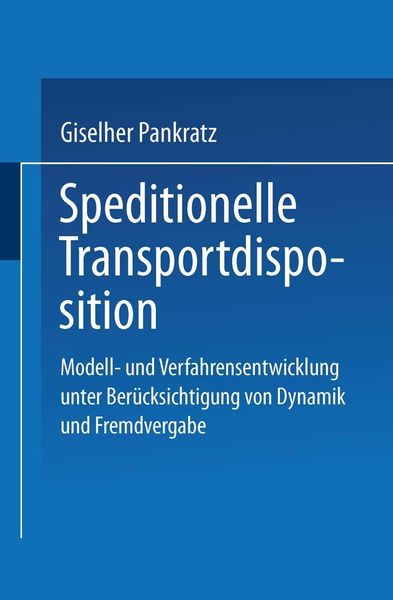 Produktbild: Speditionelle Transportdisposition