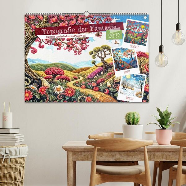 Produktbild: Topografie der Fantasie (Wandkalender 2027 DIN A2 quer), CALVENDO Monatskalender