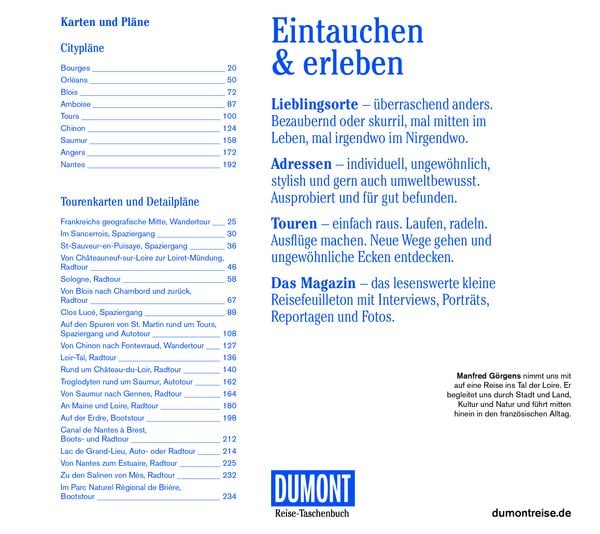 Produktbild: DUMONT Reise-Taschenbuch Reisef&uuml;hrer Tal der Loire