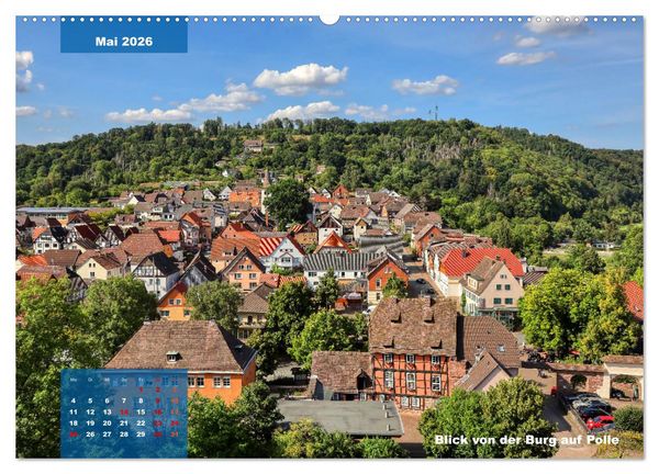 Produktbild: M&auml;rchenhaftes Weserbergland (hochwertiger Premium Wandkalender 2026 DIN A2 quer), Kunstdruck in Hochglanz