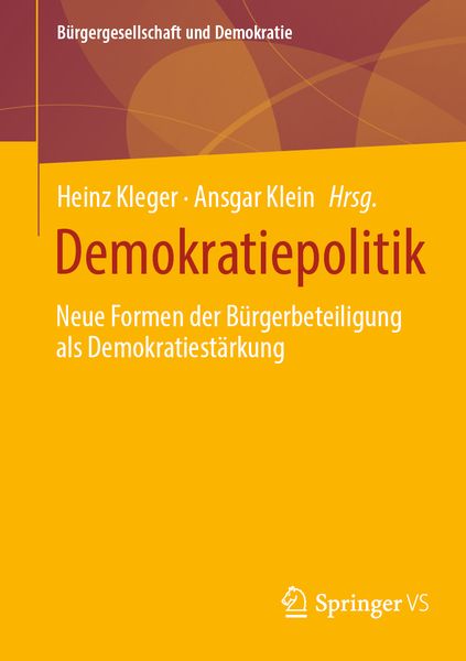 Demokratiepolitik, Taschenbuch von , Springer Fachmedien Wiesbaden GmbH, 9783658432003