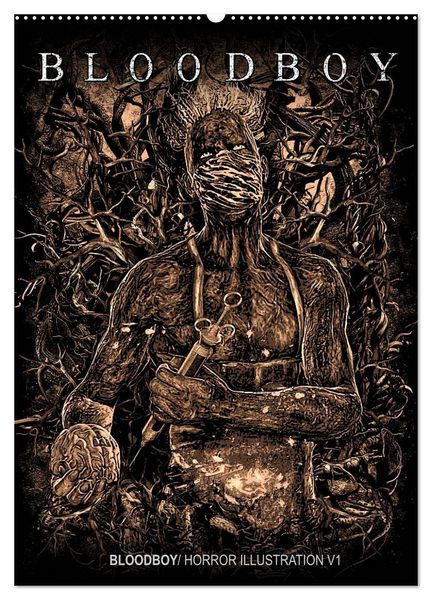 Produktbild: BLOODBOY/ HORROR ILLUSTRATION V1 (Wandkalender 2026 DIN A2 hoch), CALVENDO Monatskalender