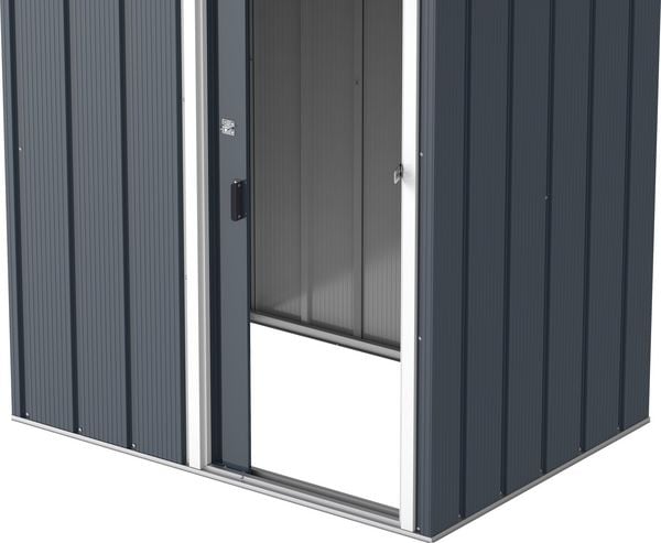 Produktbild: Metall Ger&auml;tehaus 163x112 Gartenhaus Schiebet&uuml;r