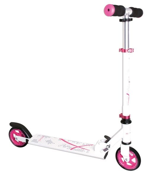 Produktbild: muuwmi Aluminium Scooter 125 mm wei&szlig;-pink