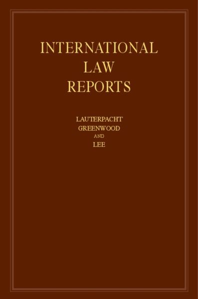 Produktbild: International Law Reports