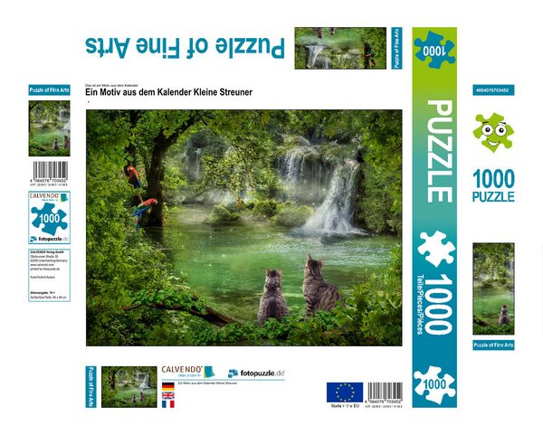 Produktbild: CALVENDO Puzzle Ein Motiv aus dem Kalender Kleine Streuner | 1000 Teile Lege-Gr&ouml;&szlig;e 64x48cm Foto-Puzzle f&uuml;r gl&uuml;ckliche Stunden