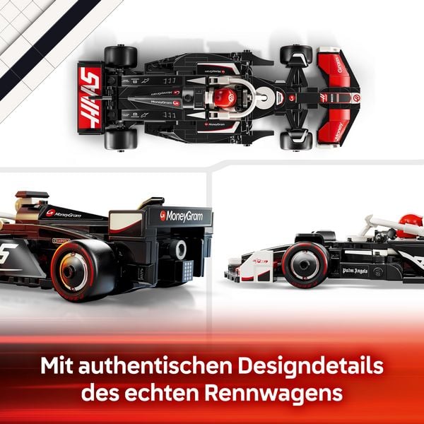 Produktbild: LEGO Speed Champions MoneyGram Haas F1 Team VF-24 Rennauto Modell 77250