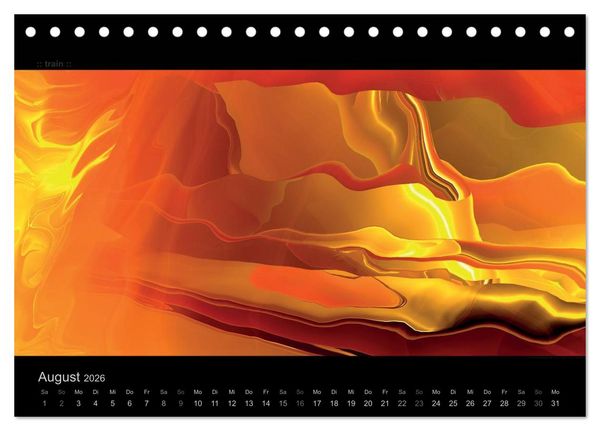 Produktbild: Abstrakte Kunst (Tischkalender 2026 DIN A5 quer), CALVENDO Monatskalender